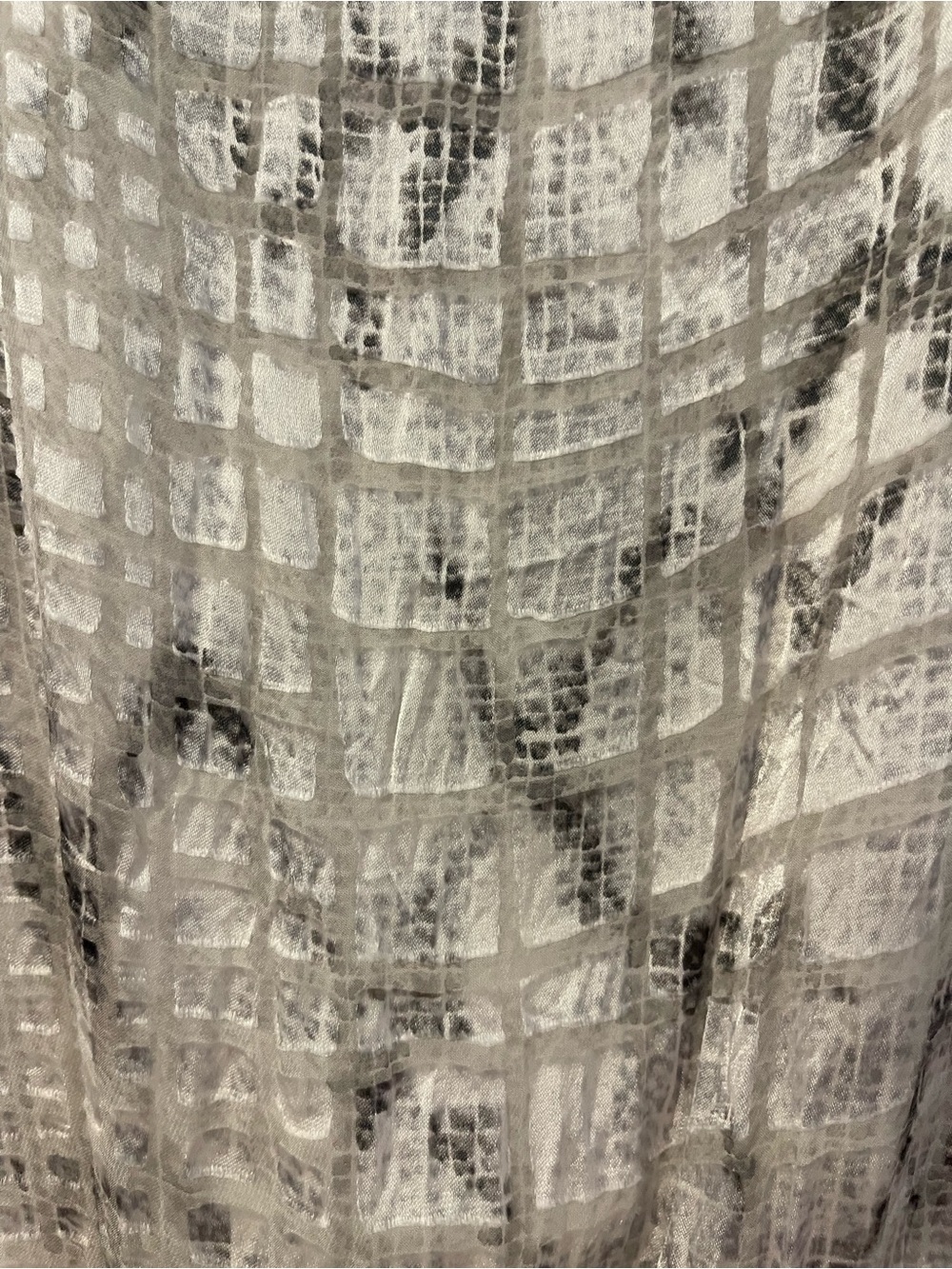 White House Black Market White Marble-Print Surplice Blouse - Picture 9 of 9